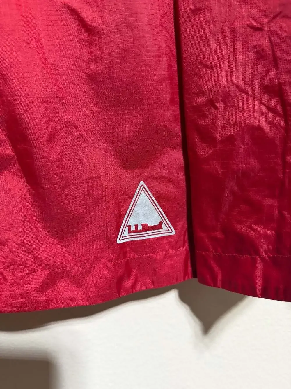 Kids' L.L.Bean Trail Model Rain Jacket Mesh Lined Windbreaker Red Size 8